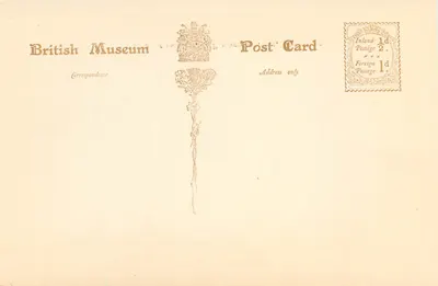 Gado para sacrifício, freguesia do Parthenon, lado sul — British Museum (Sala Elgin) — Donald Macbeth, Fleet Street — Verso
