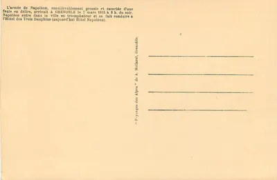 Wyspa Graisivaudan — Grenoble, stolica Dauphiné — L'Isère i Alpy — A. Mollaret, n°27 — Rewers