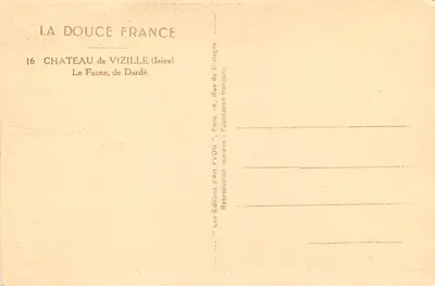 O Fauno de Dardé — Castelo de Vizille (Isère) — Éditions d'Art Yvon — Verso