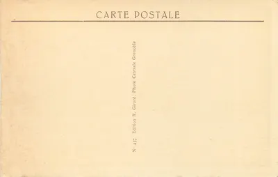 Vizille — Zamek XVII wieku (Rezydencja Prezydencka) — Fotografia Girard, Wydawnictwo Grenoble — Rewers