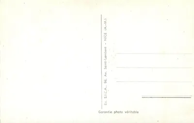 Côte-d'Azur — Widok panoramiczny Cannes na granicy z Włochami — Wyd. S.I.C.A. - Saint-Lambert (Nice) — Rewers