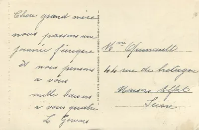 La Bourboule — Ogólny widok i plateau Charlanne — LL 249 — Rewers