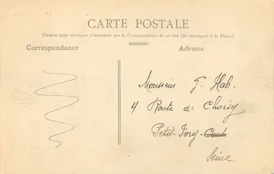 Reims — Porta de Paris — editor não identificado, n° de série 62 — Verso