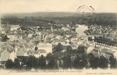 Castelo-Thierry — Vista geral tirada da Torre Saint-Crépin — Ehrhard, fot. — Castelo-Thierry