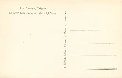 Porta Saint-Jean — Château-Thierry — G. REANT, editor — Verso