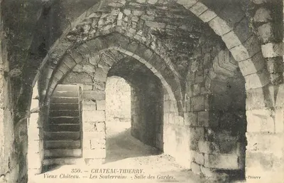Château-Thierry — Os Subterrâneos — Sala dos Guardas — Editor Édouard Pictet, n°350