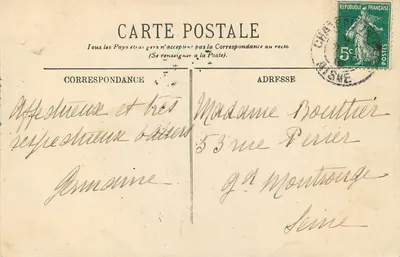 Château-Thierry — Os Subterrâneos — Sala dos Guardas — Editor Édouard Pictet, n°350 — Verso