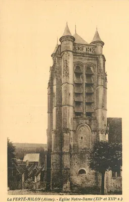 La FERTÉ-MILON (Aisne) — Igreja Nossa Senhora (séculos XII e XIII) — J. Lanier