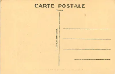 Velha vista do Faubourg de La Ferté-Milon — gravura de Rer — editada por J. Lanier, La Ferté-Milon — Verso