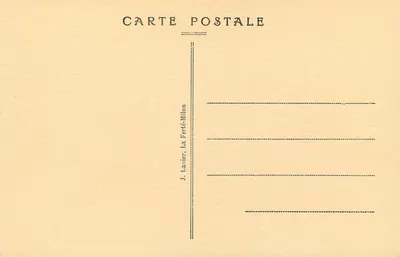 Vista do Castelo de LA FERTÉ-MILON — D'après une ancienne gravure — J. Lanier, La Ferté-Milon — Verso
