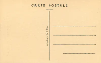 La FERTÉ-MILON — Nas Ruínas do Velho Castelo — J. Lanier, La Ferté-Milon — Verso