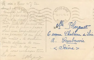 Nevers — Porte du Croux — Zbiór Roube, nr 80 — Rewers