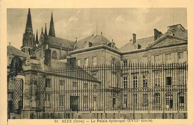 Sées (Orne) — O Palácio Episcopal (século XVIII)