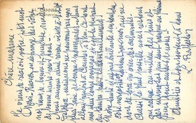 Widok z Cannes — Wydawca Raphaël, nr 24 — Rewers