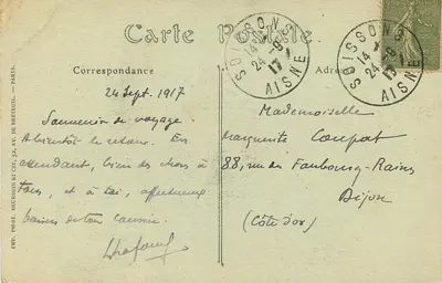 Soissons — Wieża Katedry — Edytor: Nougarède, Soissons — Rewers