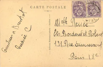 Route du Puy-Mary — Um desvio perigoso entre o Pas-de-Peyrol e o Refúgio do Puy-Mary — Edições Malroux-Laborie, n°1334 — Verso