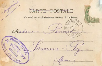 Ruínas das Allingues — E. Pittier, fot.-édit., Annecy, 102 — Verso