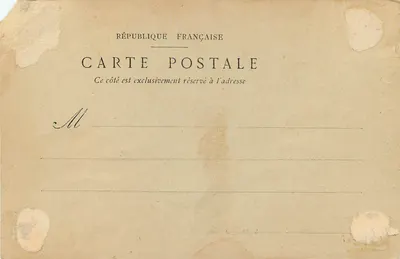 Bilhete postal antigo Salins les Bains (Savoie) — Verso