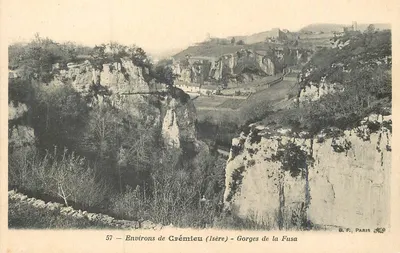 Gorges da Fusa — Arredores de Crémieu (Isère) — G. F. Paris, n° 57