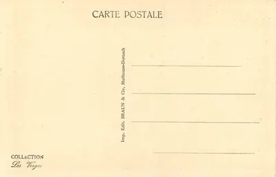 Env. de Plombières - Vallon de la Houssière — Coleção Les Vosges, editor Braun & Cie — Verso
