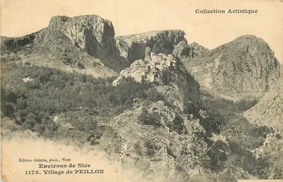 Village de PEILLON — Environs de Nice — Edição Giletta, fot., Nice, n° 1175