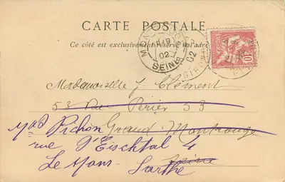Bordeaux — A Igreja de Santa Cruz com suas quimeras e esculturas históricas — editor ND, n° 17 — Verso
