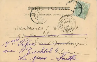 Bordeaux — Portal Kościoła Świętego Krzyża, XI wiek — Zbiory ND. Fot. nr 47 — Rewers