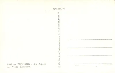 Brouage — Um Aspecto dos Velhos Muros — Cie des Arts Photomécaniques, Paris — Verso