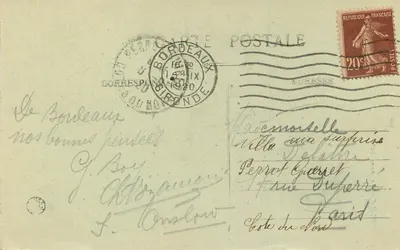 Bordeaux — A Torre da Grasse Cloche — Editor BR-314 — Verso