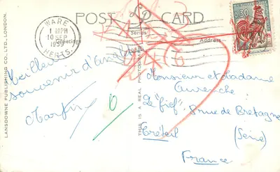 Londyn — panoramowy widok na zabytkowe miejsca — Lansdowne Publishing Co. Ltd. nr LP822 — Rewers