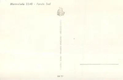 Marmolada 3340 - Ściana Południowa — Wydawnictwo Ghedina Cortina, nr 50 77 — Rewers