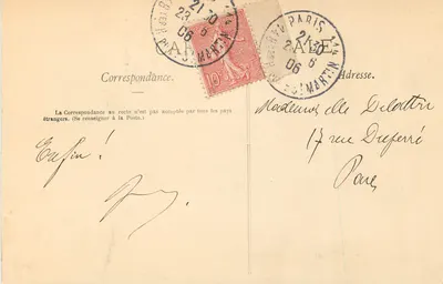 Katedra w Reims — Portal Ostatecznego Sądu. «Bezpieczny Bóg» — T. Gouverny, Nancy, n°1 — Rewers