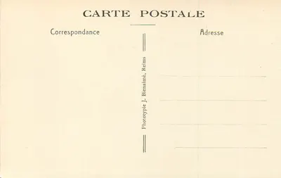 Reims — Bazylika Świętego Remigiusza, Absydę — Phototypie J. Bienaimé, Reims — Rewers