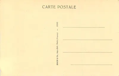 Museo del Louvre — Il Pérugin, Santa Famiglia — edizione Braun & Cie, Parigi — Verso
