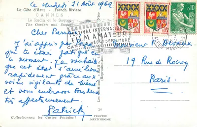 Cannes — Ogród i Suquet — Wydawca IRIS — Rewers