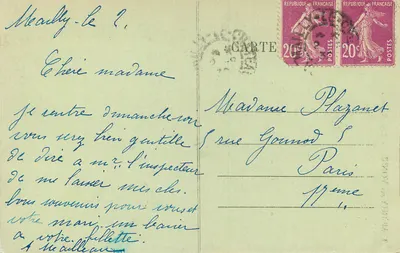 MERRY-sur-YONNE — Os Rochos — Edit. H. Couron — Verso