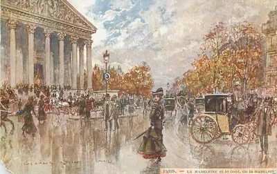 Paris — A Madeleine e o boulevard de la Madeleine — Georges Stein, Paris