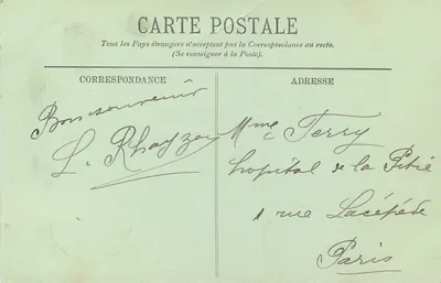 Castelo de Chantilly — O Pavilhão de Sylvie — LL. — Verso