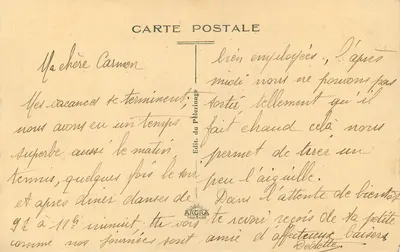 Pellevoisin (Indre) — Gruta de N.-D. de Lourdes no Castelo de Montbel — Verso