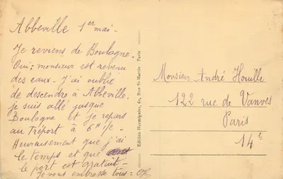 Abbeville - São Vulfredo - Torre do Vigia — Harmignies, n°8 — Verso