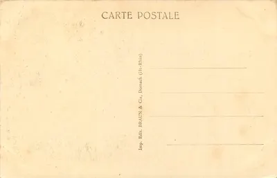 Obernai — Monumento de Mgr Freppel — Editor BRAUN & Cie — Verso