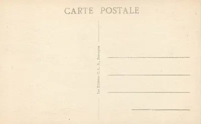 Saut du Doubs — Fronteira França-Suíça (altura 27 m) — Éditions C. L. B. Besançon, n° 910 — Verso