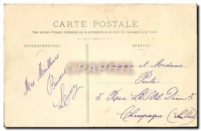 Les Murs e Panorama sobre Champagne — Thomery — editor não visível, número de série 449 — Verso