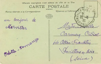 Lunéville — Os Bosquetes — Estátua Erckmann. D.D. — Verso