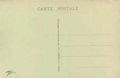 Colmar — Portail de l'Église des Dominicaines — Cartes 'La Cigogne', Strasbourg — Rewers