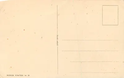 Montanha nevada — vista invernal — NORSK VINTER - nr. 18 — Verso
