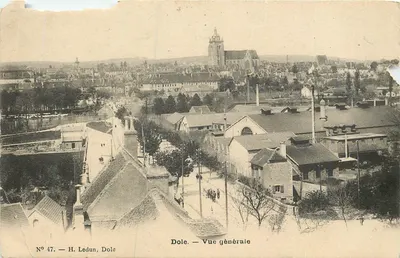 Bilhete postal antigo Dole Vista Geral H Ledun Dole