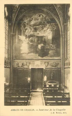Abadia de Chaalis — Interior da Capela — J.-E. Bulloz, editor