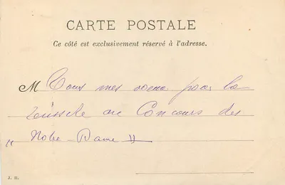 Stara pocztówka Saint Quentin Rue Saint Andre P D — Rewers