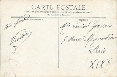 Vichy — Casa da Senhora de Sévigné — Editor não visível — Verso